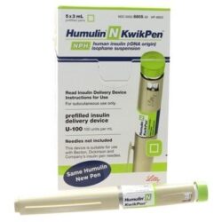 Novolin N, Insulin FlexPen 100units/ml, 3ml Pen- Box of 5 Pens