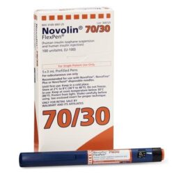 Novolin R, Insulin FlexPen 100units/ml, 3ml Pen- Box of 5 Pens