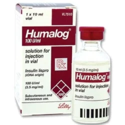 Insulin Lispro (Humalog) 100U/ml- 10ml Vial