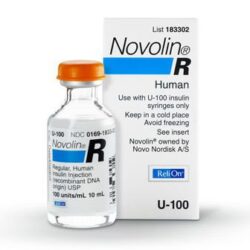 Novolin R Insulin 100UN/ml - 10ml vial