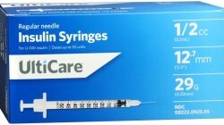 UltiCare Insulin Syringe, 29 Gauge, 1/2cc, 1/2