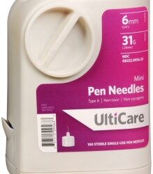 UltiGuard Safe Pack Pen Needle Mini 31 Gauge 1/4