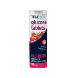 TRUEplus Glucose On the Go Chew Tablets, Raspberry- 6x10ct