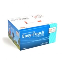 EasyTouch Insulin Syringe 30 Gauge, .5cc, 1/2