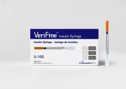 VeriFine Insulin Syringe 29 Gauge, .5cc, 1/2