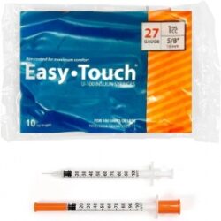 EasyTouch Insulin Syringe 27 Gauge, 1cc, 5/8