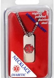 Apothecary Diabetic I.D. Necklace-Stainless