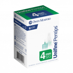 Unifine Pentips Pen Needle 32 Gauge, 4mm- 100ct